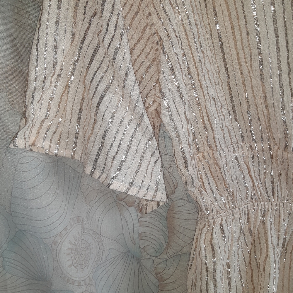 Victoria's Secret Shine Stripe Plunge Romper - Picture 9 of 9